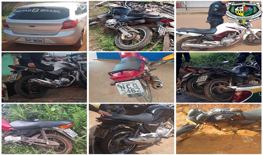 Policiais Militares recuperam 11 veículos em menos de 12 horas de serviço na Capital