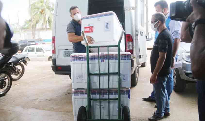 Rondônia recebe 9ª remessa de imunizantes contra a Covid-19 para dar continuidade ao cronograma de vacinação