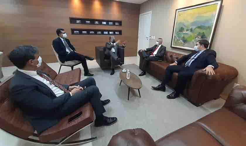 Presidente do TJRO recebe visita do procurador-geral de Justiça e secretário-geral do MPRO
