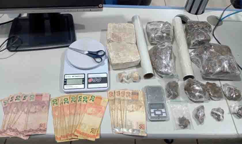 Tráfico no Zona Leste: Polícia Militar por meio do 5° Batalhão apreende cerca de 2,5 kg de substâncias entorpecentes