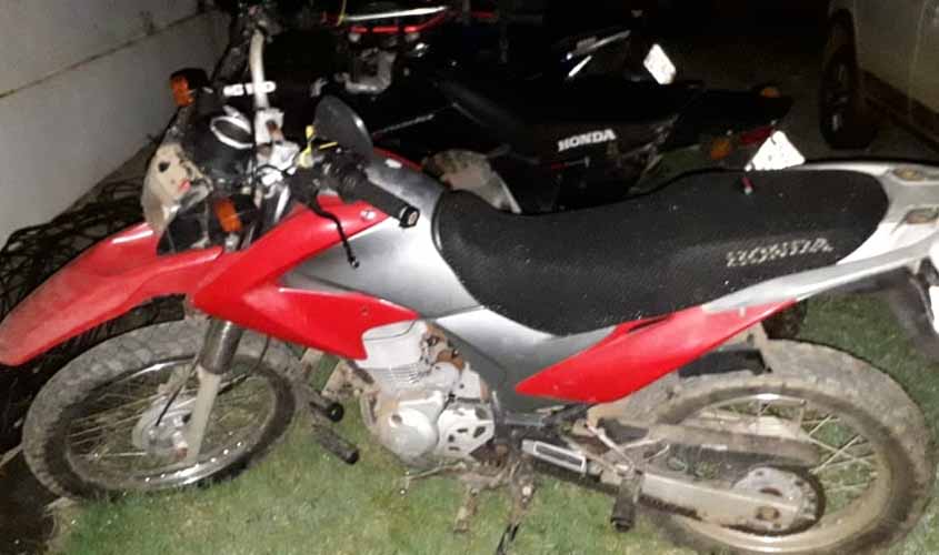 Motocicleta furtada próximo ao Posto da PRF é recuperada pela Polícia nesta quarta feira