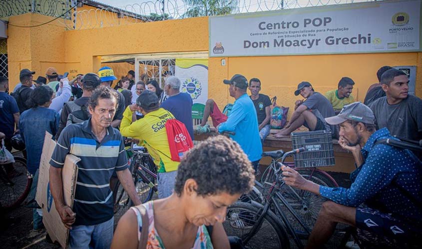 Mutirão atende pessoas em situação de rua em Rondônia