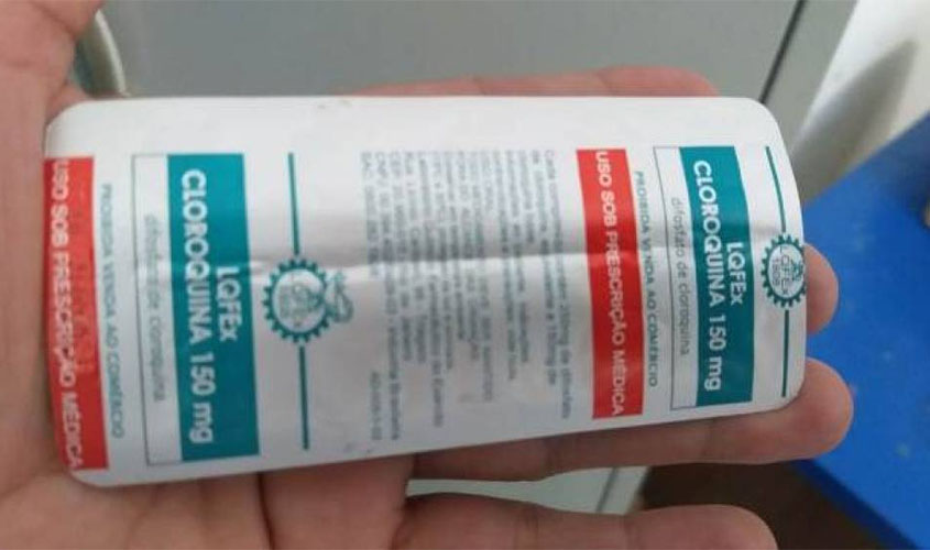 Governo de Rondônia envia mil comprimidos de Cloroquina para tratar pacientes infectados pelo Coronavirus no Cone Sul