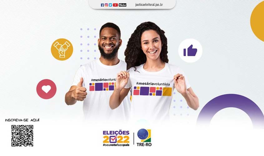 Seja mesário voluntário nas Eleições 2022