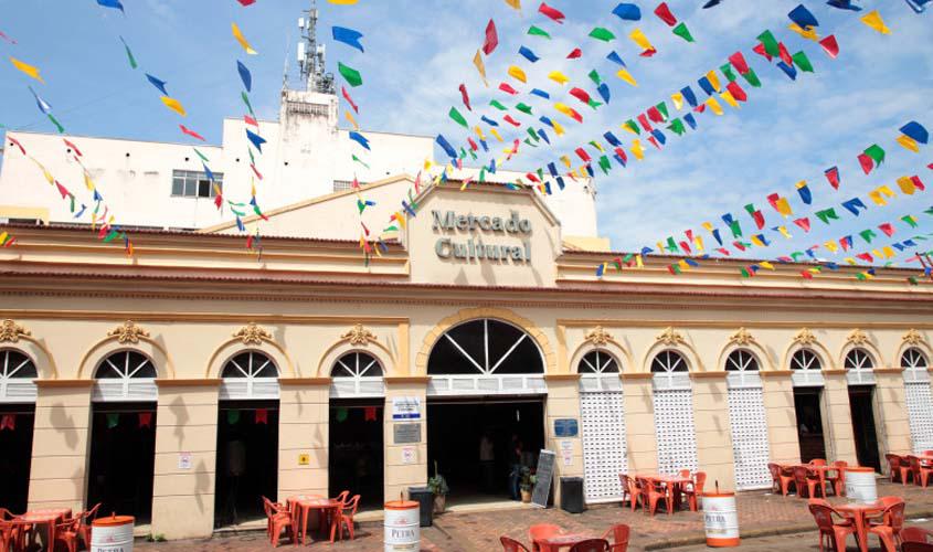 Mercado Cultural de Porto Velho recebe decoração especial para o Arraial Municipal 2023
