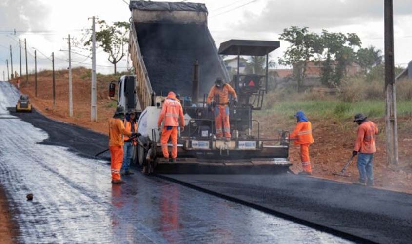 Linha 625 avança com nova etapa de pavimentação