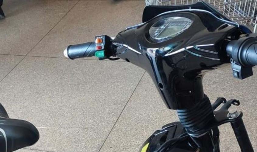 Polícia Militar recupera bicicleta elétrica furtada