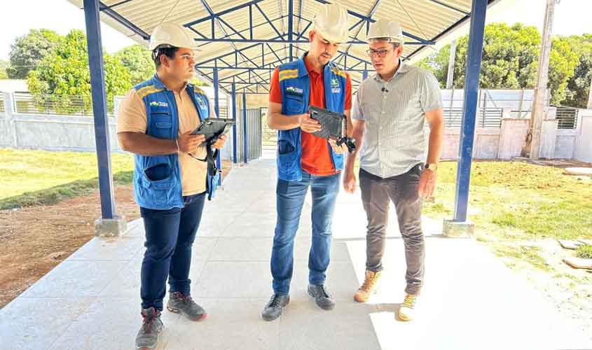 Construção do Centro Educacional de Bom Jesus chega à fase final