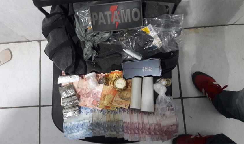 Patamo prende suspeito por tráfico de drogas em Porto Velho