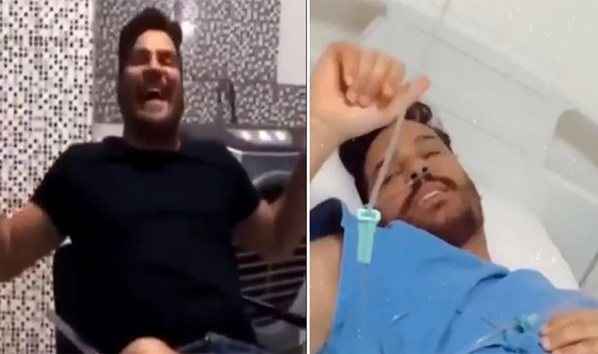 Agora em estado grave, sertanejo Cauan já zombou de doença: 'vem em nós, coronavírus' (vídeo)