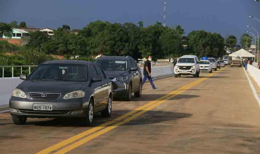 Com economia e execução direta, Governo conclui e inaugura ponte sobre o rio Urupá