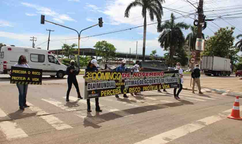 Detran Rondônia promove pit stop educativo em alusão ao Dia Mundial em Memória às Vítimas de Trânsito nesta sexta-feira, 19