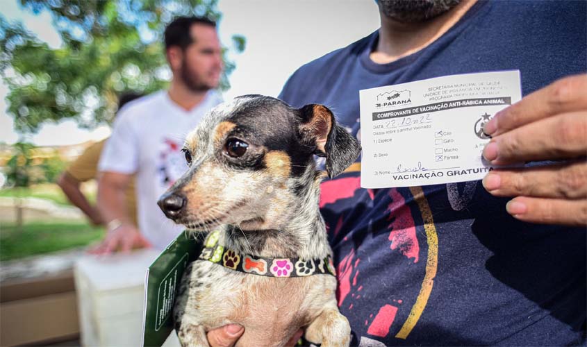 Semusa promove vacinação itinerante contra a raiva