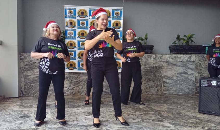 Coral de Libras da Semusa apresenta Cantata de Natal