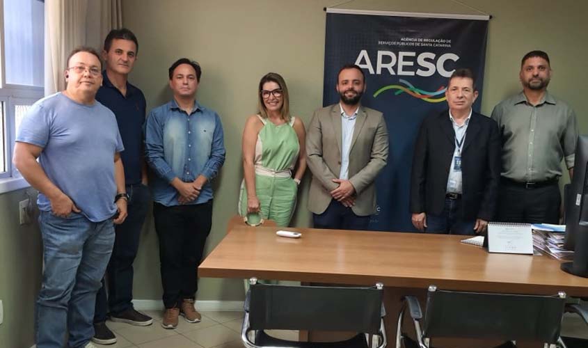 Diretores da Agência Reguladora de Serviços Públicos de Porto Velho se reúnem com a Agência Reguladora de Santa Catarina