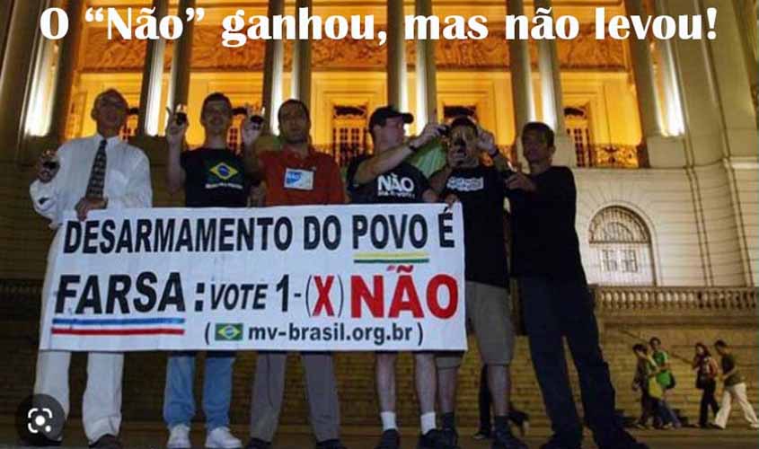 O PLEBISCITO DE 2005 QUE IGNOROU A VOZ DO POVO É UMA MANCHA NA HISTÓRIA DA NOSSA DEMOCRACIA