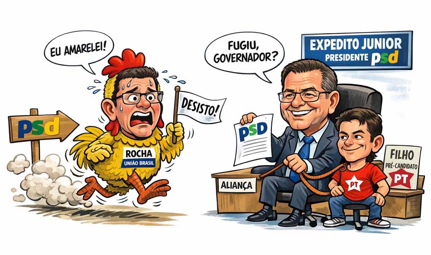 Rocha amarelou e recuou do comando do PSD em RO