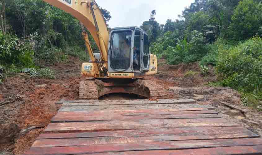 Ponte é construída no Ramal do Índio e trechos são recuperados