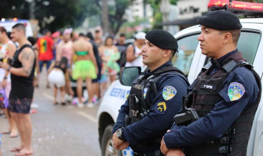 Polícia Militar realiza segurança dos foliões no maior evento carnavalesco do estado de Rondônia