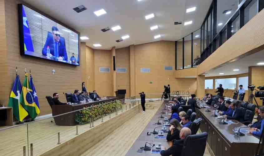 Na abertura do ano legislativo, governo de RO sinaliza manutenção da harmonia entre Poderes em 2025