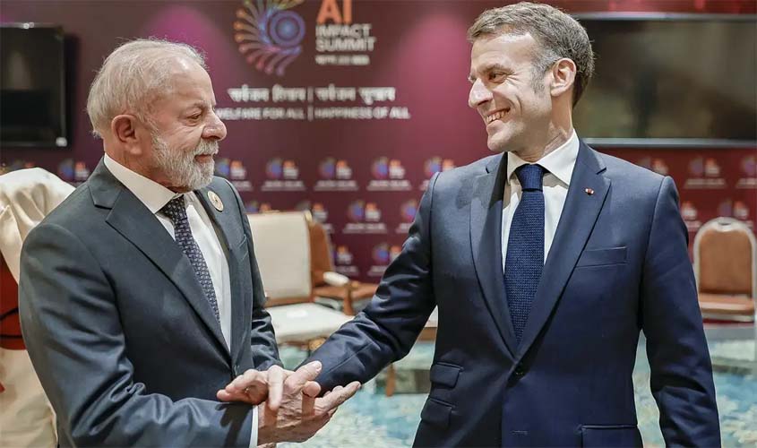 Lula e Macron discutem defesa, ciência, tecnologia e comércio