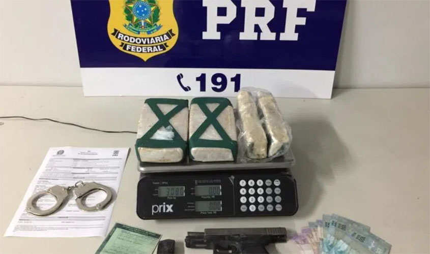 Cocaína Pura e Pistola Glock: PRF realiza flagrante