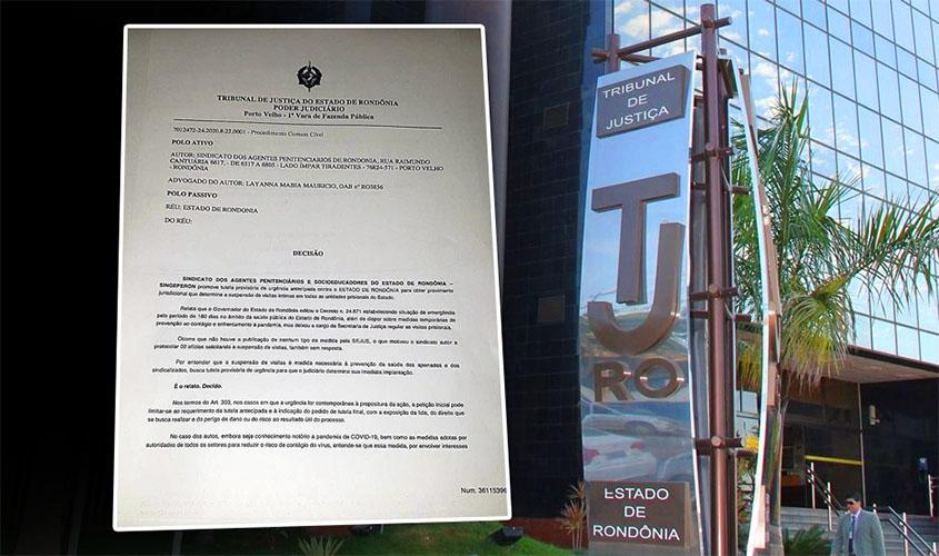 Estado é intimado pelo Tribunal de Justiça a se manifestar sobre visitas nos presídios