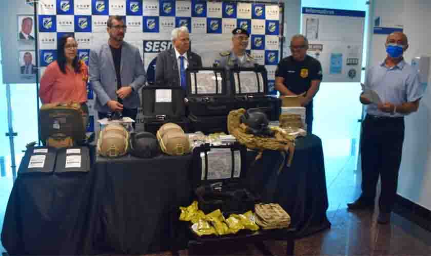 Forças de Segurança do Estado recebem equipamentos para combater o tráfico de drogas e crimes transfronteiriços