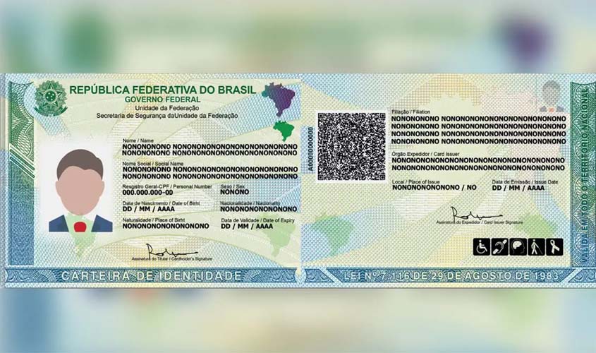 Governo anuncia mudanças nas exigências dos documentos obrigatórios para solicitação da nova Carteira de Identidade