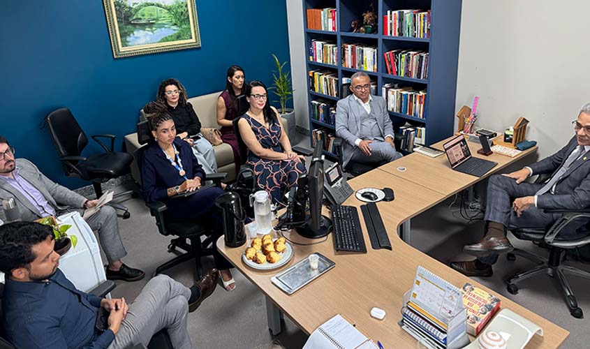 Comitê de Saúde do TJRO se reúne com novo secretário de Saúde