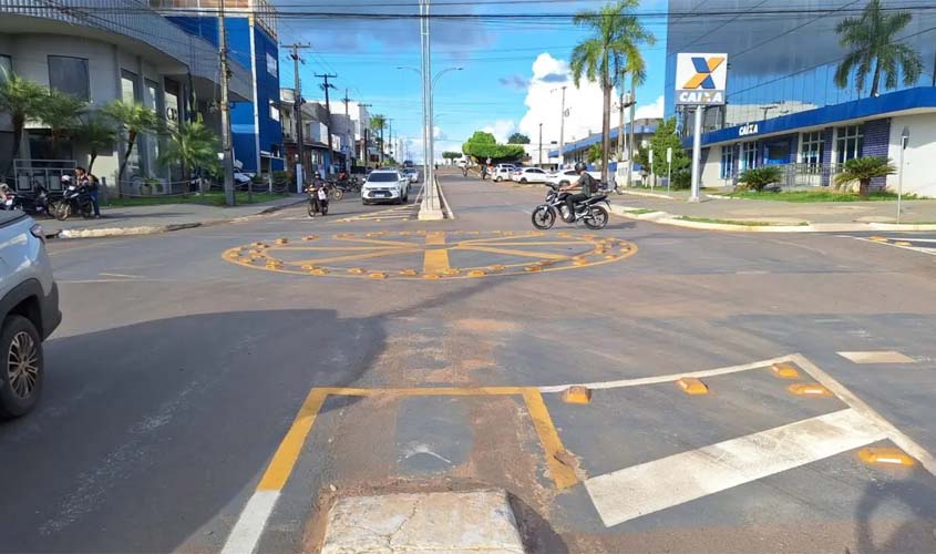 Sinalização viária avança com investimento do governo de RO