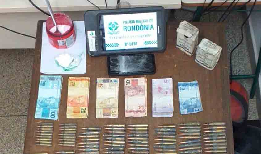 Mais de 500 - PMRO apreende grande quantidade de munições de grosso calibre para fuzis