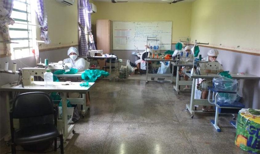 Reeducandos em Rondônia produzem máscaras para combate e prevenção do coronavírus