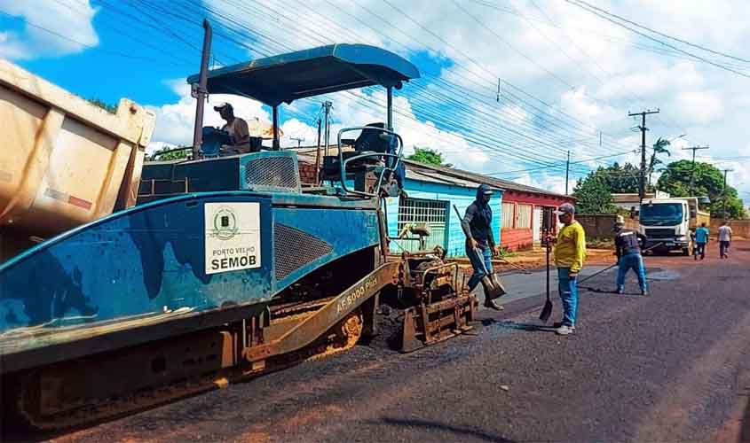 Prefeitura inicia pavimentação da rua Bom Jesus, na zona Sul de Porto Velho