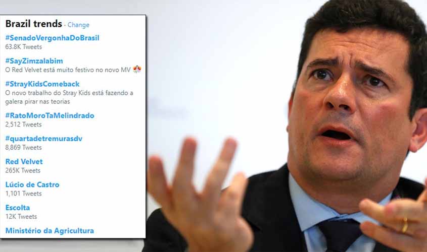 Internautas não perdoam e #RatoMoroTaMelindrado bomba nas redes