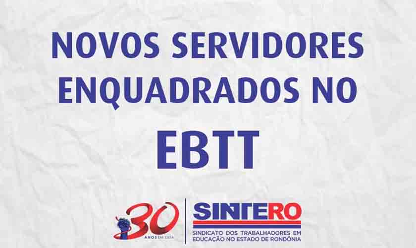 Novos professores federais de Rondônia são enquadrados no EBTT