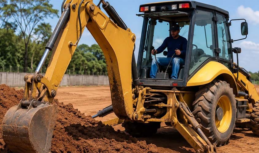 Parceria oferece capacitação em máquinas pesadas