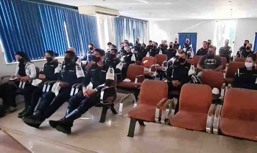 Policiais do Batalhão de Trânsito realizam treinamento para padronizar procedimentos operacionais