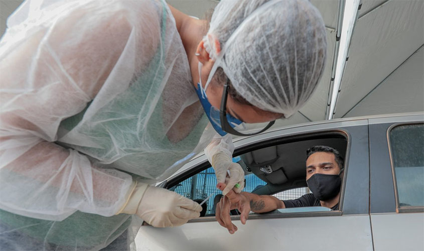 Drive thru de testagem rápida para Covid-19 acontece nesta sexta-feira