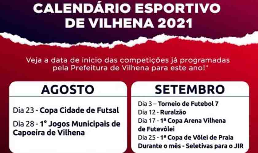 Secretaria Municipal de Esportes divulga calendário de competições para 2021