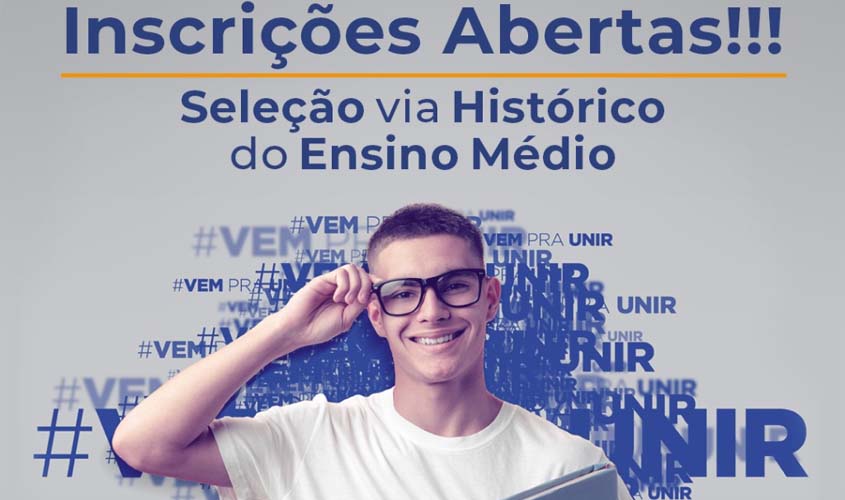 UNIR abre inscrições para cursos de graduação por meio de notas do Ensino Médio