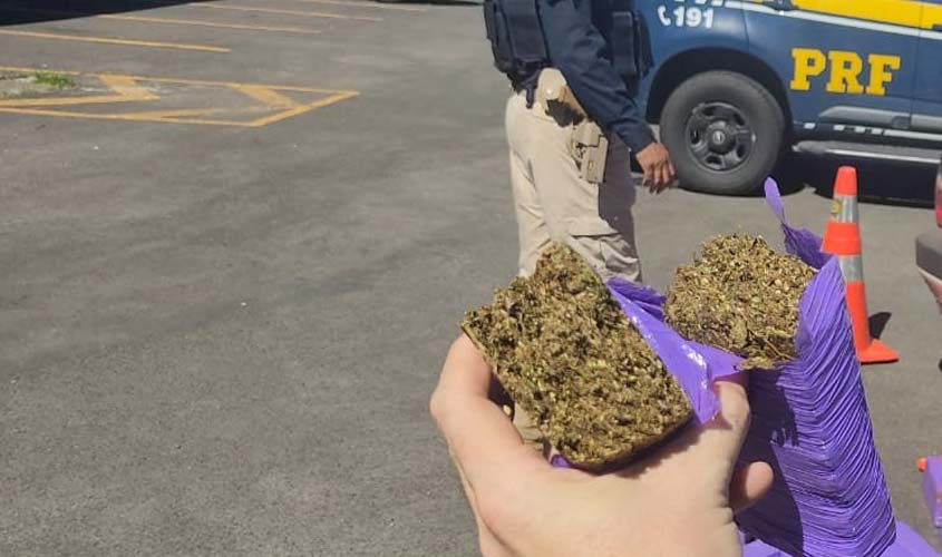 Em Pimenta Bueno/RO, PRF apreende 15 Kg de Maconha