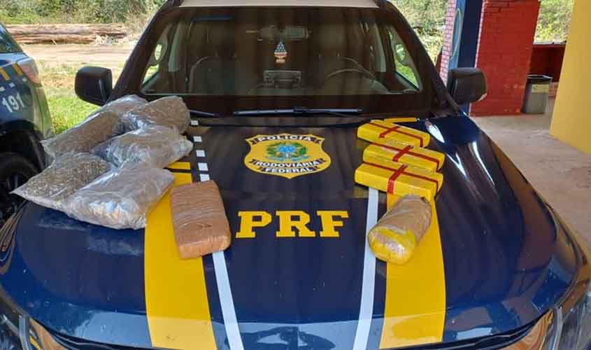 PRF em Rondônia apreende 11 kg de drogas transportados por adolescente em Porto Velho