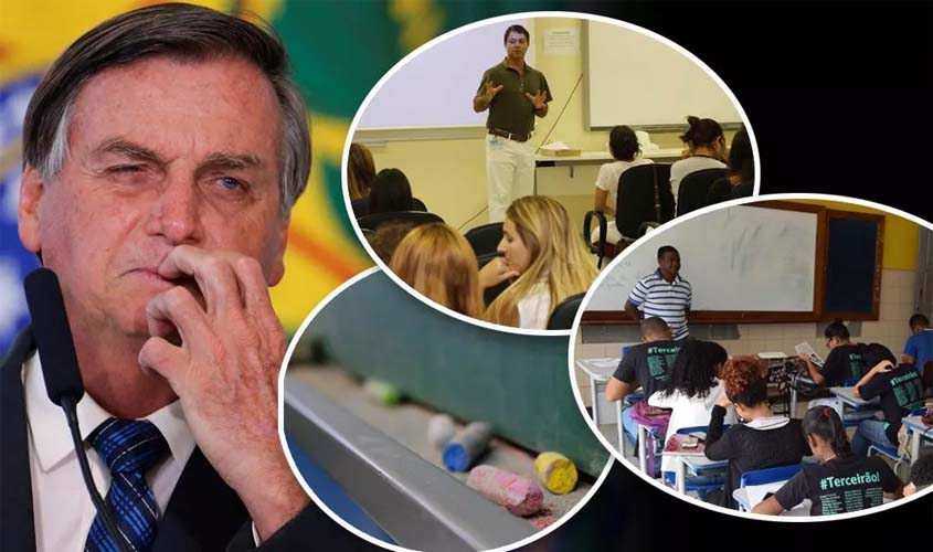 Bolsonaro vai acabar com aumento real do piso salarial de professor