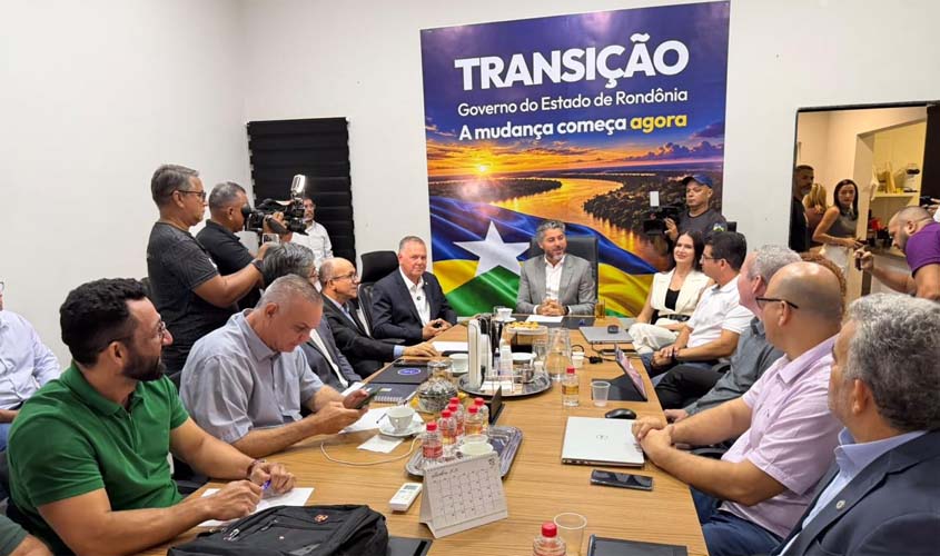 Marcos Rogério reúne equipe de transição e orienta diagnóstico para garantir continuidade dos serviços públicos