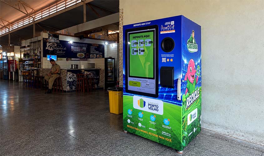 Máquinas de reciclagem reduzem descarte de resíduos