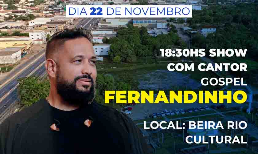 Fernandinho é a principal atração dos 44 anos de Ji-Paraná