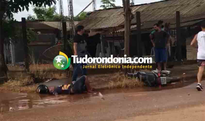 Motociclista tem perna decepada durante colisão frontal com carro na zona Leste