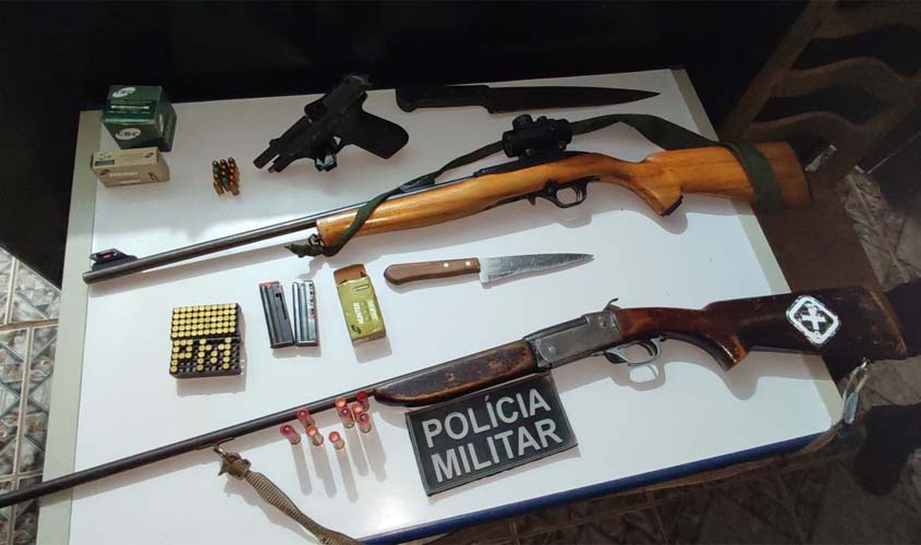 Armas e munições são apreendidas durante Operação Paz no Campo