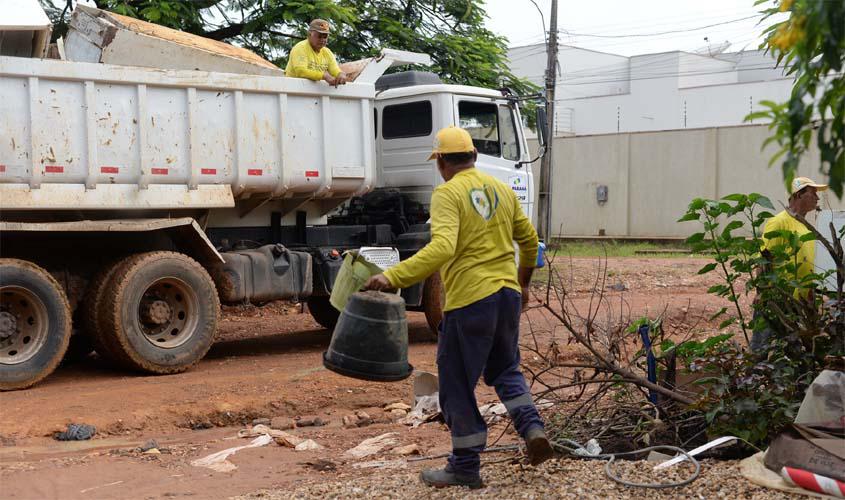 Mutirão de limpeza em combate à dengue aconteceu nesta semana